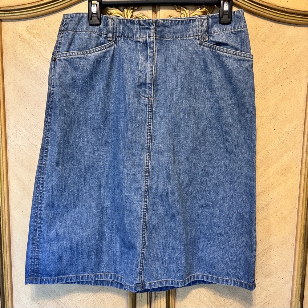 Talbots Blue Denim Skirt